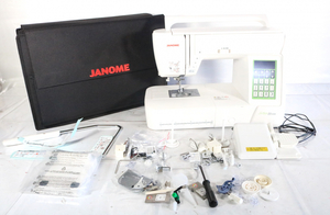 【通電OK /説明書・小物付き】 JANOME ジャノメ Schone シェーネ H5500 Model 863型 コンピューターミシン カバー付き_KFO_B1227-F008