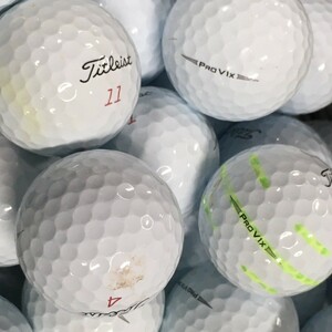 ロストボール タイトリスト PRO V1x 2019年 ホワイト 12個 Bランク 中古 ゴルフボール ロスト Titleist エコボール