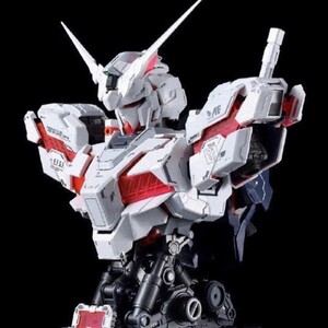 RX-0 億輝社 ユニコーンガンダム 胸像 バスト レッドフレーム LED発光 1/35 未組立 uz-044