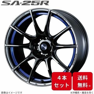 ウェッズ ホイール ウェッズスポーツ SA-25R ヴィッツ 90系 トヨタ 17インチ 4H 4本セット 0073706 WEDS