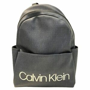 【Calvin Klein/カルバンクライン】PVC ロゴ リュックサック/バックパック ネイビー系★47469