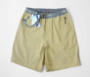 下げ札付き★ and wander ◆ trek short pants 3 ハーフパンツ L ベージュ *耐久撥水素材 ステッチ アンドワンダー ◆K2B