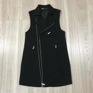 y-3 yohji yamamoto adidas ZIP LONG VEST XS ヨウジヤマモト ロング テーラード ベスト ジャケット コート ライダース ナイロン レーヨン