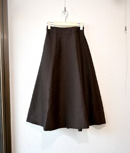 ★ebure/エブール　*ウール混　Aラインロングスカート/size:36　茶色*　古着のgplus広島　2408r4 　