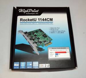 RocketU 1144CM Mac用 USB3.0 4ポート RU1144CM