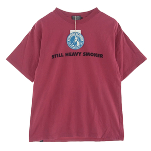 HYSTERIC GLAMOUR ヒステリックグラマー 02241CT42 STILL HEAVY SMOKER 半袖 Tシャツ ピンク系 M【中古】