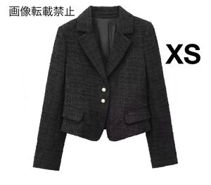 vintage ヴィンテージ レトロ テーラードジャケット ブレザー アウター XSサイズ レディース ★ZARA 好きな方に★2024 A/W 秋冬新作 新品★