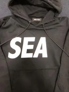 WIND AND SEA ブラック パーカー SEA M