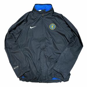 00s OLD ナイキ インテル ナイロン ジャケット nike サッカー ブルゾン　セリエA イタリア