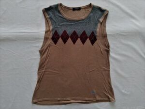 【正規品】中古 BURBERRY / バーバリー ブラックレーベル メンズ ニット ベスト ブラウン ホース刺繍 SIZE 2（M）#gyb-1170