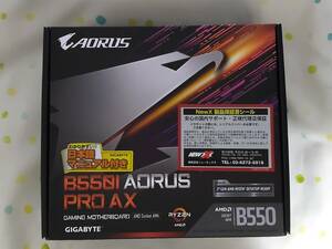 送料無料GIGABYTE B550I AORUS PRO AX 1.1 IOパネル一体型 Socket AM4 Mini-ITXマザーボード RYZEN5000シリーズ対応 動作確認済 中古品