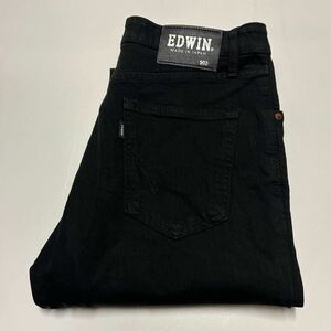 EDWIN エドウィン E503S ソフトフレックス ストレッチジーンズ ブラック W31 日本製