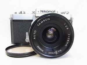 NIkoｍOtニコマ－ト：レンズ：2.8　f＝28mm若干混入物有り：シャッター絞り変化有り★欠点上部右下部分凹み有り底部小さな当たり有り