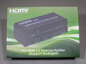 【ジャンク】HDMI 切替器 分配 手動切替え 4k 2k リモコン付き