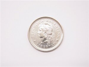 ◎ 海外コイン ◎　1959年　アルゼンチン　1ペソ　約6.4g　約2.6cm　女神　硬貨　◎保管品