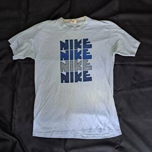 70sオリジナル　ナイキ4連ゴツナイキTシャツ　オレンジスウォッシュタグ　NIKE