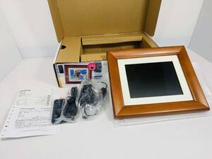 【中古】FUJIFILM デジタルフォトフレーム 7インチ 内蔵メモリー512MB 解像度800×600 オーク DP-7V