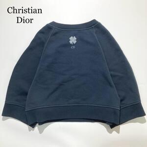 【極美品】Christian Dior トレーナー LUCKY クローバー 紺