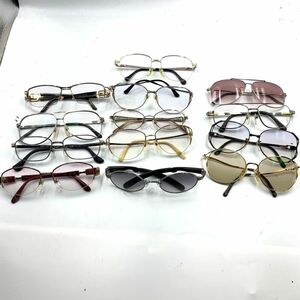 1円スタート■ ブランド メガネ サングラス 13本　まとめ セット vintage ビンテージ / カザール / バーバリー / ディオール / YSL /