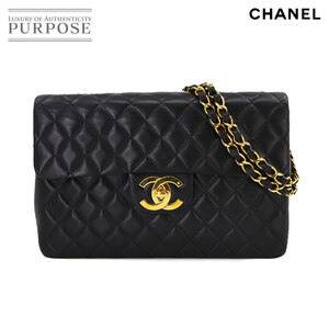 新品同様 シャネル CHANEL デカマト マトラッセ 34 チェーン ショルダー バッグ レザー ブラック A01094 ヴィンテージ 90229626