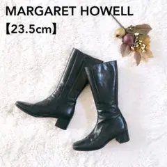 【美品✨】MARGARET HOWELL idea ジップブーツ 黒 23.5