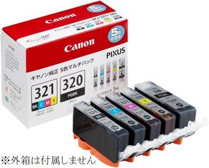 キャノン 純正 インクカートリッジ BCI 321 320 5MP プリンターインク 5色組 箱なし canon MP990 MP980 MP640 MP630 MP620 MP560