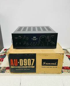 Sansui サンスイ プリメインアンプ AU-D907 元箱付。中古品