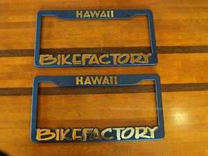 ハワイ BIKE FACTORY HAWAII/バイクファクトリーハワイ ナンバーフレーム　ゴールド