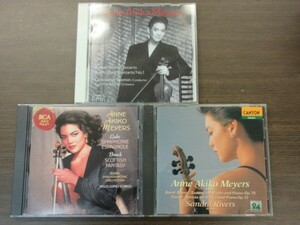 天8//CD///無傷!!////3枚セット★アン・アキコ・マイヤース（Anne Akiko Meyers）／ラロ：スペイン交響曲,バーバー/ブルッフ：ヴァイオリン