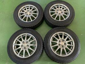 195/65R15 アルミホイール＆スタッドレスタイヤ4本 中古品 カローラツーリング・プリウス等