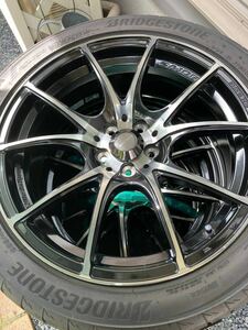 Weds WedsSport SA-10R＋BRIDGESTONE POTENZA S007A　４本セット（中古品）