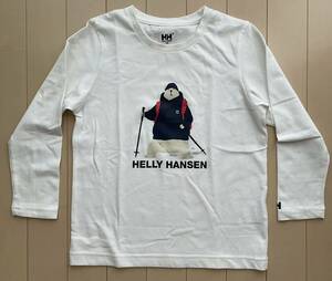 HELLY HANSEN ヘリーハンセン☆長袖 Tシャツ ロンT ☆サイズ130 白 くま☆ゴールドウイン☆着用回数少なめ☆ゴールドウイン