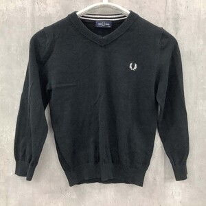 [D2748] フレッドペリー セーター ニット キッズ ブラック系 4-5Y FRED PERRY / 小型便OK