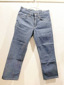 即決 MARGARET HOWELL × EDWIN GREY CAST DENIM グレイキャストデニム デニム トラウザーズ パンツ マーガレット・ハウエル W29 中古