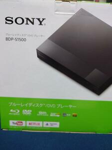 【使用数回の美品！】SONY BDP-S1500 リモコン付き ソニー ブルーレイプレーヤー/DVDプレーヤー ブラック