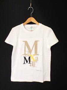 マックスマーラ　ロゴ　半袖Ｔシャツ【L