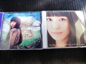 ◆CD+DVD ２セット miwa：希望の環/月食// Faraway/Kiss you 美品◆　　