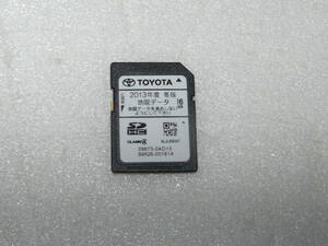 トヨタ ナビ NSZT-W62G 2013年 冬 地図SDカード