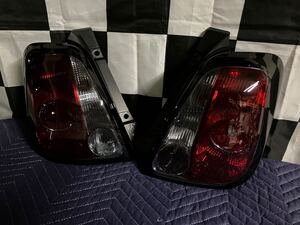 美品！！ FIAT 純正テール フィアット500 アバルト595 テールランプ 695 ABARTH 500 スモーク 黒縁 ワンオフ カスタム 左右セット テール