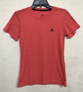 lts-CV3312-Coral-XS アディダス adidas レディース ワンポイント 半袖Tシャツ トレーニング フィットネス トップス Real Coral