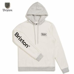 正規品BRIXTON(ブリクストン) PALMER HOOD FLEECE ホワイト Sサイズ