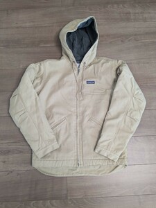 2012年製 【S】patagonia Lined Canvas Hoody パタゴニア ラインド キャンバス フーディ オーガニックコットン パイル ボア 