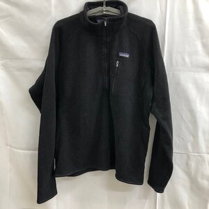 K27 パタゴニア　L アメリカ古着　ハーフジップ　フリース　ジャケット　トレーナー　patagonia 25520 09年　ブラック　メンズ