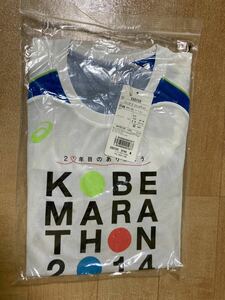 ☆新品 未開封 非売品【2014 神戸マラソン アシックス ランニング グラフィック Tシャツ】サイズM☆