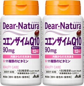 2個(60日分)　ディアナチュラ コエンザイムQ10 90mg 60粒(30日分)　コエンザイムQ10に加え、美容や健康を支える11種のビタミンをプラス・・