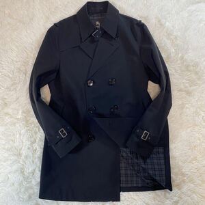 【未使用級/希少LL!!】バーバリーブラックレーベル トレンチコート BURBERRY BLACK LABEL ジャケット ブルゾン アウター ノバチェック XL