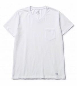 【新品】CRIMIE/V-NECK POCKET T-SHIRT/ホワイト/クライミー