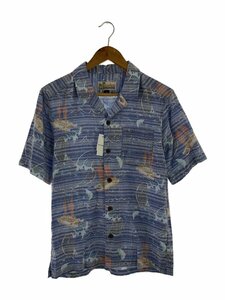 patagonia◆アロハシャツ/XS/ヘンプ/BLU/総柄/52550/Pataloha