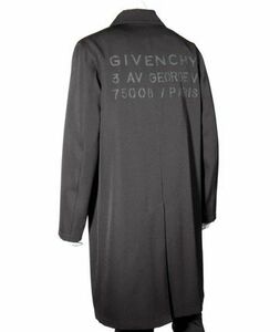 GIVENCHY ジバンシイ バックロゴプリント コート ジバンシー 新品・未使用品 タグ付き