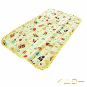 送料無料(北海道、沖縄は1500円別途) ベビー用 70×120cm アンパンマン敷きパッド 　こども用　イエロー　M5※1点のみ